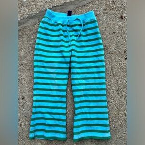 GAP Striped Kids flare/boot Pants - Blue and Green